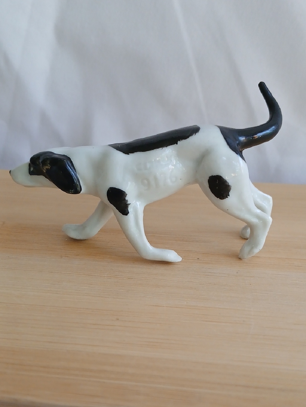 Porcelain Foxhound Miniature Vintage Germany Figurine